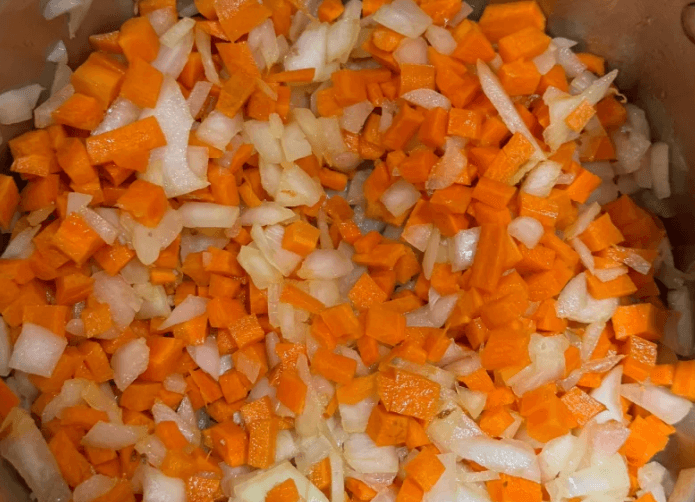 Cooking the Soffritto base