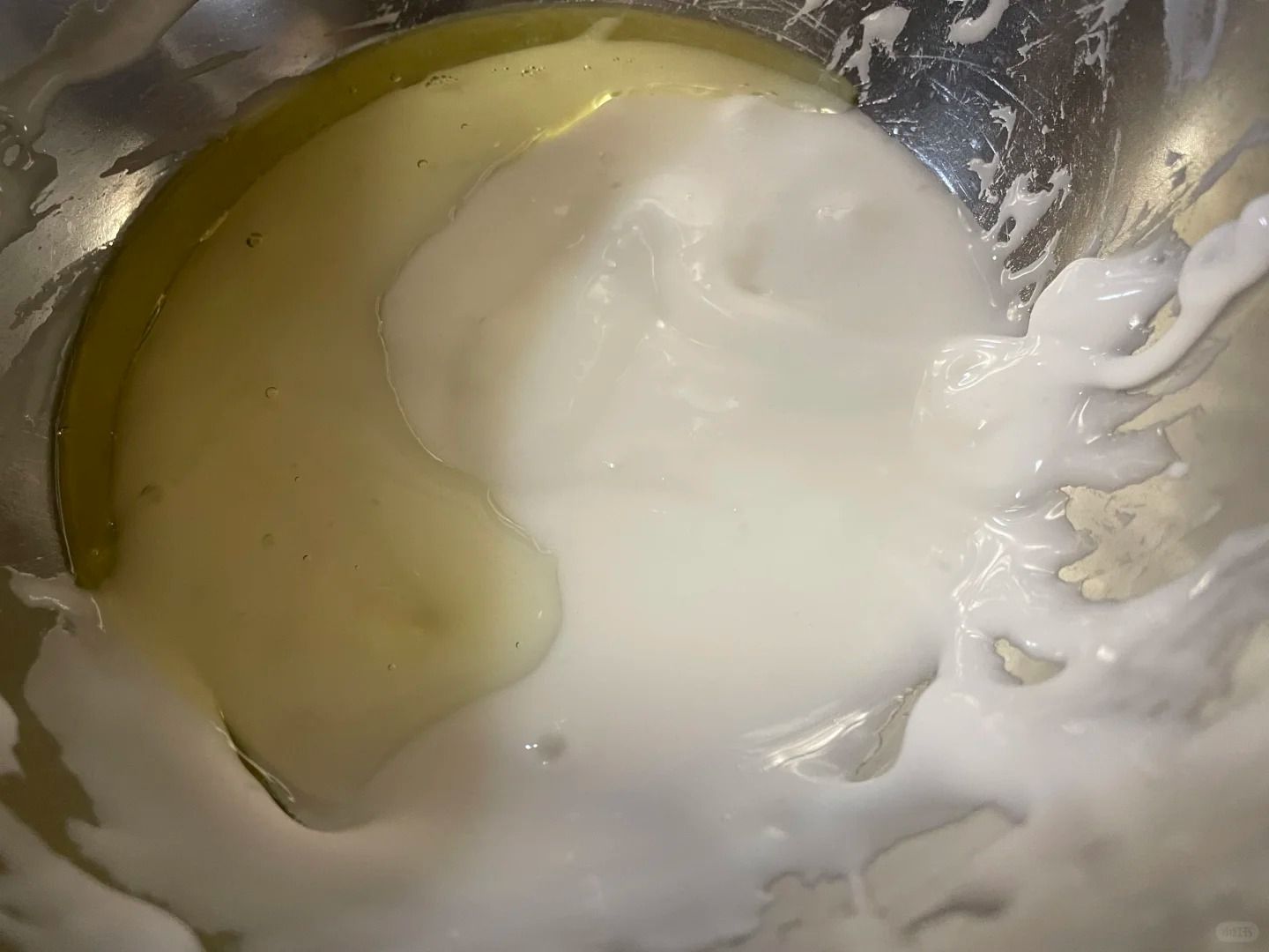 The smooth consistency of the batter
